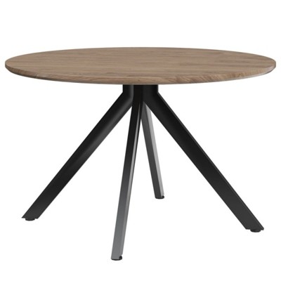 SEVOBAL Coffee Tables, Mid-Century Dining Table for 4-6 Person, Coffee Table for Kitchen,Dining Room,Living Room, Brown, 47.2"*47.2"*29.5"