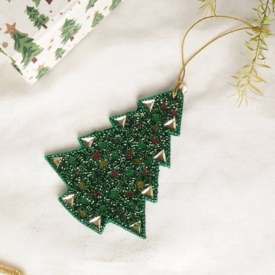 SEVOBAL Tree Ornaments Multi Beaded Star Hanging Ornament Set for Christmas Tree and Festive Home Decor in Festivals, Multicolored, 5"*1.25"*6"