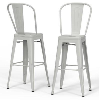Set of 2 24" Freya Metal Counter Height Barstools - WyndenHall