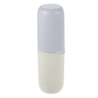 Unique Bargains Portable Toothbrush Cases Traveling Toothbrush Holders Bamboo Fiber 7.87"x2.48"x2.36" 1 Pcs