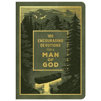 180 Encouraging Devotions for a Man of God - by  Glenn Hascall (Leather Bound)