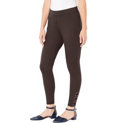 Catherines Ponte Lace-Up Legging