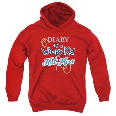 Boys’ Diary Of A Wimpy Kid Hot Mess Logo Hooded Sweatshirt
