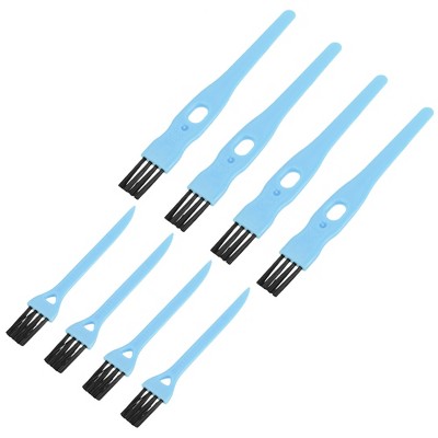Unique Bargains Nylon Cleaning Tools Shaver Brush with Handle for Keyboard and Window Track 8 Pcs