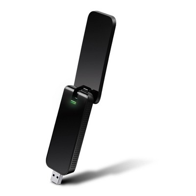 Refurbished: TP-Link Archer T4U V3 1300Mbps Dual Band USB 3.0 Wi-Fi Adapter Wireless Network Wi-Fi Dongle Black - Manufacturer Refurbished