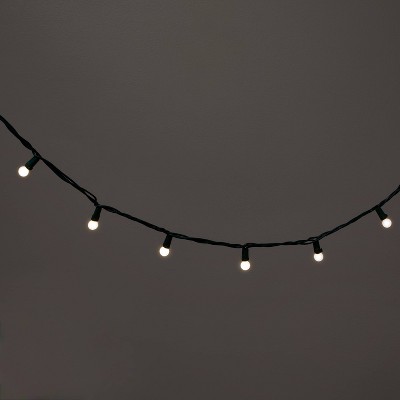 50ct LED Smooth Sphere Christmas String Lights with Green Wire - Wondershop™