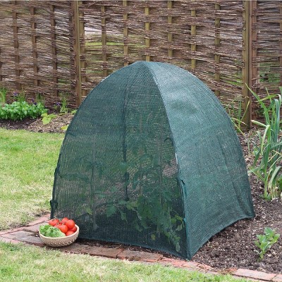 Plant Protection Domes, UV-Stabilized, 36x36x37, Weather & Pest Protection, with Galvanized Steel Hoops and Ground Pegs