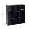 Best Choice Products 9-Cube Bookshelf, 11in Display Storage Compartment Organizer w/ 3 Removable Back Panels - 2 of 4