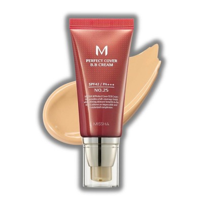 MISSHA M Perfect Cover BB Cream SPF42 PA+++ (#25 Warm Beige) Long-lasting wear: Amazing staying power | Tinted Moisturizer