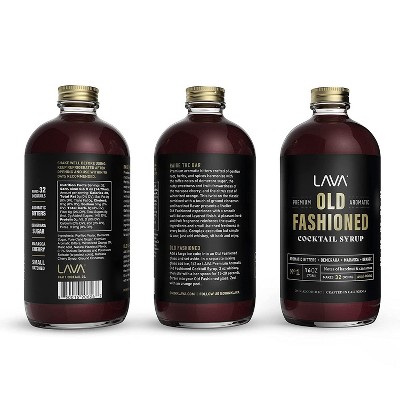 LAVA Award-Winning Premium Aromatic Old Fashioned Mix 16 fl.oz. for Whiskey
