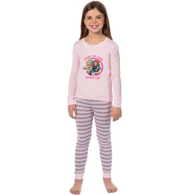 Barbie Wake Up And Make Up Family 2 Piece Unisex Sleep Pajama Set