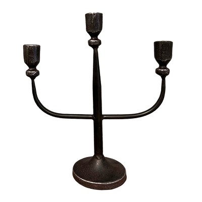 Slickblue Vintage Style Candelabra - Classic Table Centerpiece in Black or Gold