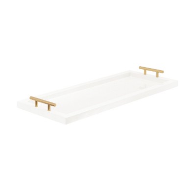 Kate and Laurel Halsey Wood Decorative Tray