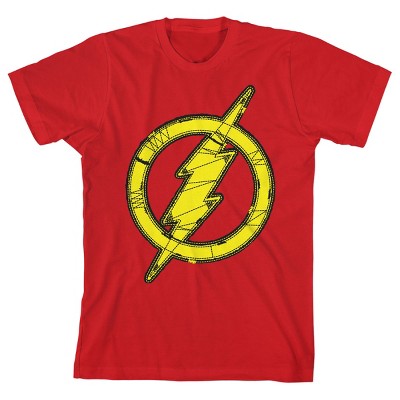 The Flash Logo Youth Boys Red T-Shirt
