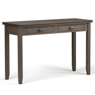 Solid Wood and ABS Transitional Console Table with 2 Drawers, Ball-Bearing Glides and Multipurpose Design