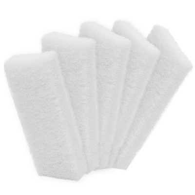 Bison Life 5-Pack Light Duty Cleaning Scrub Pads, Non-Scratch Scouring Pads - White