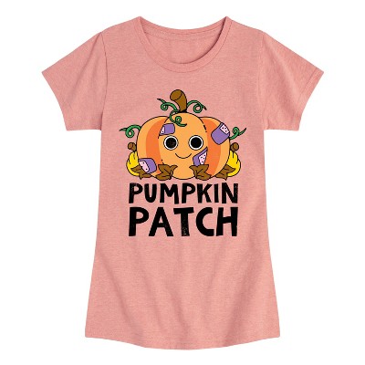 Girls' - Instant Message - Pumpkin Patch Fitted Short Sleeve Graphic T-Shirt