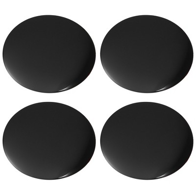 Unique Bargains Car Universal Wheel Center Hub Caps Emblem Badge Decal Sticker Black 4 Pcs