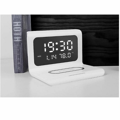 Link Wireless Charging 10W LED Display Alarm Clock