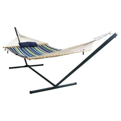 Blue Wave Island Retreat 15' Hammock Set - Blue Cover - Island Umbrella