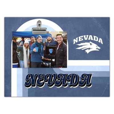 NCAA Nevada Wolf Pack 8 x 10 Picture Frame: MDF Easel Back, Holds 4x6 Photo