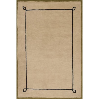 Nate Berkus x Rugs USA - Serge Bordered Wool Cozy Area Rug