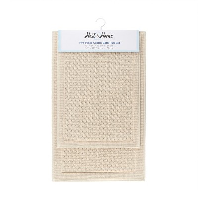 Host & Home Cotton 2-Piece Bath Rug Set 17x24/20x32