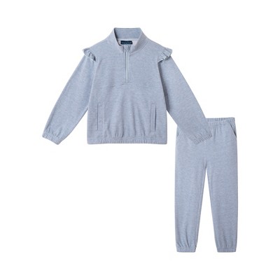 Andy & Evan  Toddler  Navy Quarter Zip Sweat Set