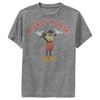 Boy's Disney Mickey Mouse Retro Distressed Performance Tee