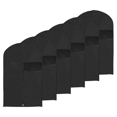 Unique Bargains Waterproof Dustproof Suits Coats Dresses Garment Bags 6 Pcs