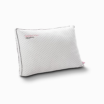 Kensington Manor by Behrens England Standard Charcoal Infused Memory Foam Pillow: Machine Washable, Knitted Polyester Cover, Medium Fill Density
