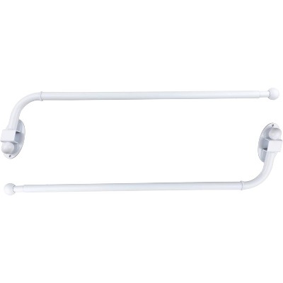 Urbanest Swing Arm Drapery Curtain Rod, 0.5" Dia, 24" to 38"