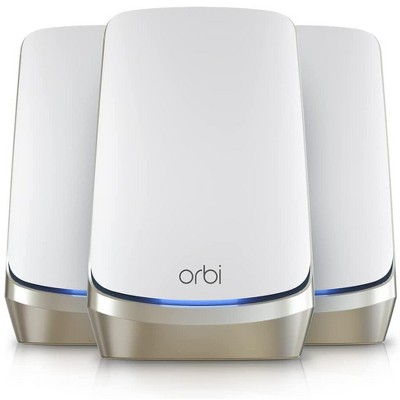 Refurbished: NETGEAR RBKE963-100NAR Orbi 960 Series Mesh System 3-pack – Manufacturer Refurbished