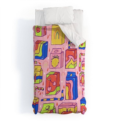 Deny Designs Doodle By Meg Juice Box Print Kids' Comforter and Sham Set