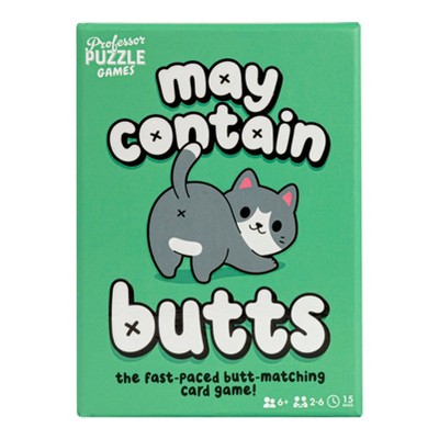 Professor Puzzle May Contain Butts Card Game: Memory, Social Skills & Problem Solving for 2-6 Players