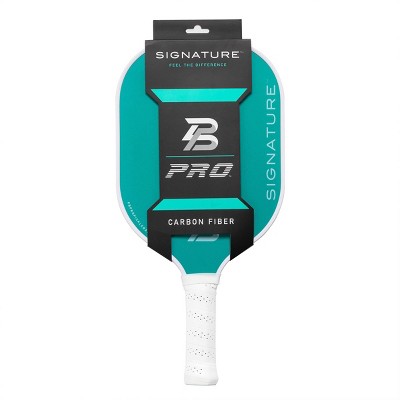 PBPRO Signature Carbon Fiber Pickleball Paddle - Mint Green: Traditional Frame, 8 oz