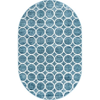 Unique Loom Matrix Trellis Collection Area Rug - Dots