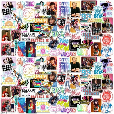 Saved by The Bell 100ct Vinyl Large Deluxe Stickers Variety Pack