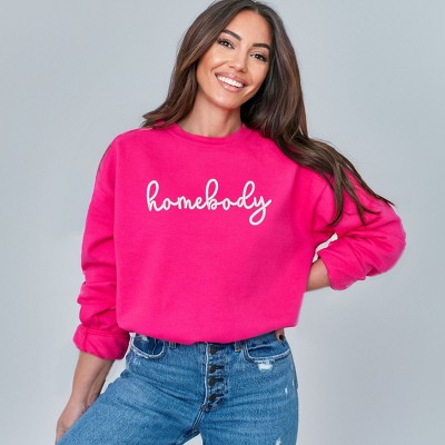 Simply Sage Market Embroidered Homebody Cursive Sweatshirt