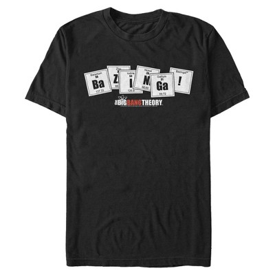 Men's The Big Bang Theory Bazinga Periodic Table of Elements T-Shirt