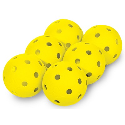 Franklin Sports USA 90MM Plastic Softball Training Balls 6pk - Yellow