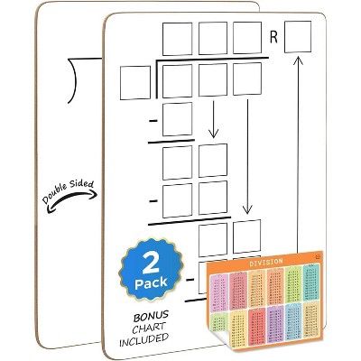 SCRIBBLEDO Division Dry Erase 9"x12" Board 2-Pack