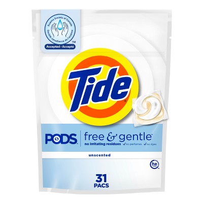 Tide Pods Free & Gentle HE Laundry Detergent Pacs
