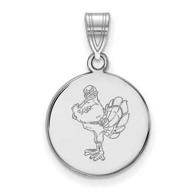 Black Bow Jewelry 10k White Gold Virginia Tech Hokies NCAA Medium Pendant
