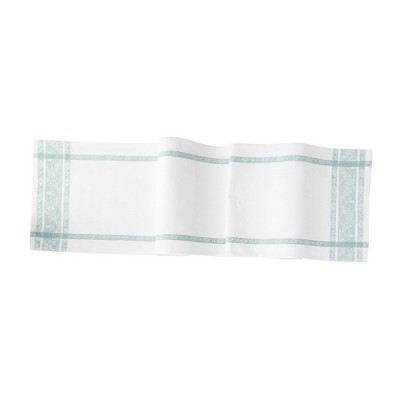 C&F Home Rose Trellis Jacquard Sea Glass Table Runner 13" x 72"