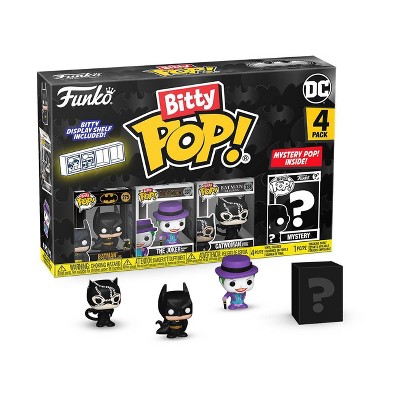 Funko Bitty POP! Batman/The Joker/Catwoman/Mystery 85th Figures - 4pk