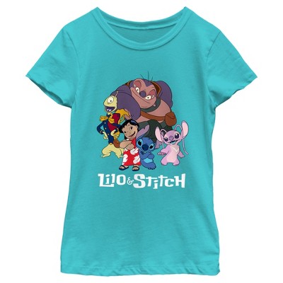 Girl's Lilo & Stitch Crew Logo T-Shirt