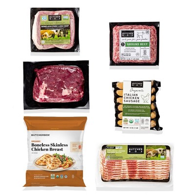 ButcherBox - Beef, Chicken, Pork Sampler Box - Frozen - 7.13 lbs