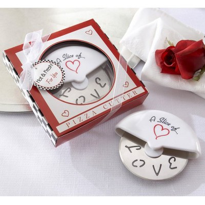 12ct Kate Aspen Slice of Love Pizza Cutter: Wedding Party Favors, Target.com Use Only, White, All Ages