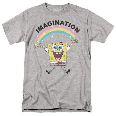 Spongebob  Spongebob Squarepants Imagination 2 Adult T-Shirt Athletic Heather
